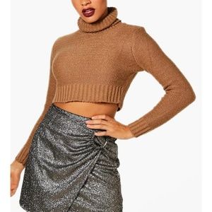 Crop Turtle Neck Jumper